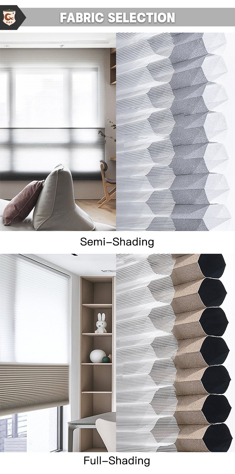 Wholesale Motorized Blinds Day Night Honeycomb Blinds
