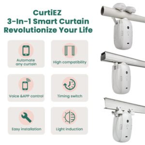 Smart Curtain Opener – 3-in-1 Robot for Track & Pole