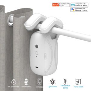 Smart Curtain Rod Robot – Clip-On Opener for Roman Poles
